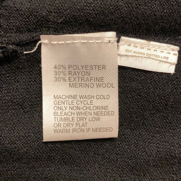 LOFT Black Ruffle Trim Cardigan PXS - Picture 5 of 8